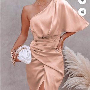 CUPSHE One Shoulder Midi Dress